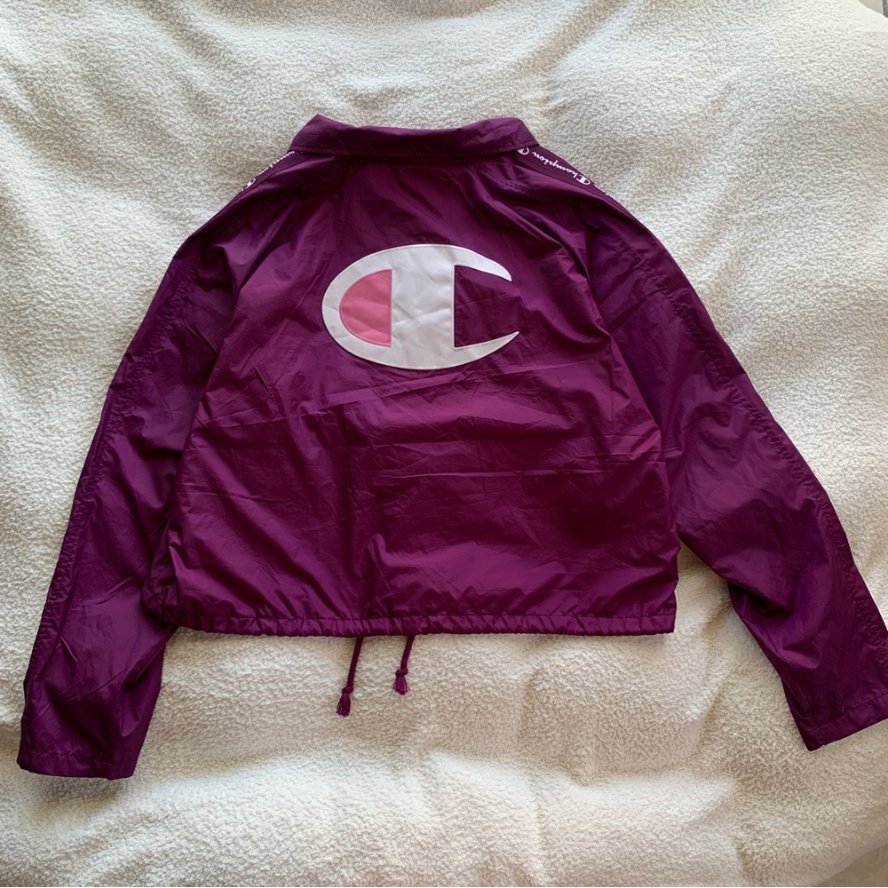 Champion Purple Windbreaker Jacket - Picture 5 of 5